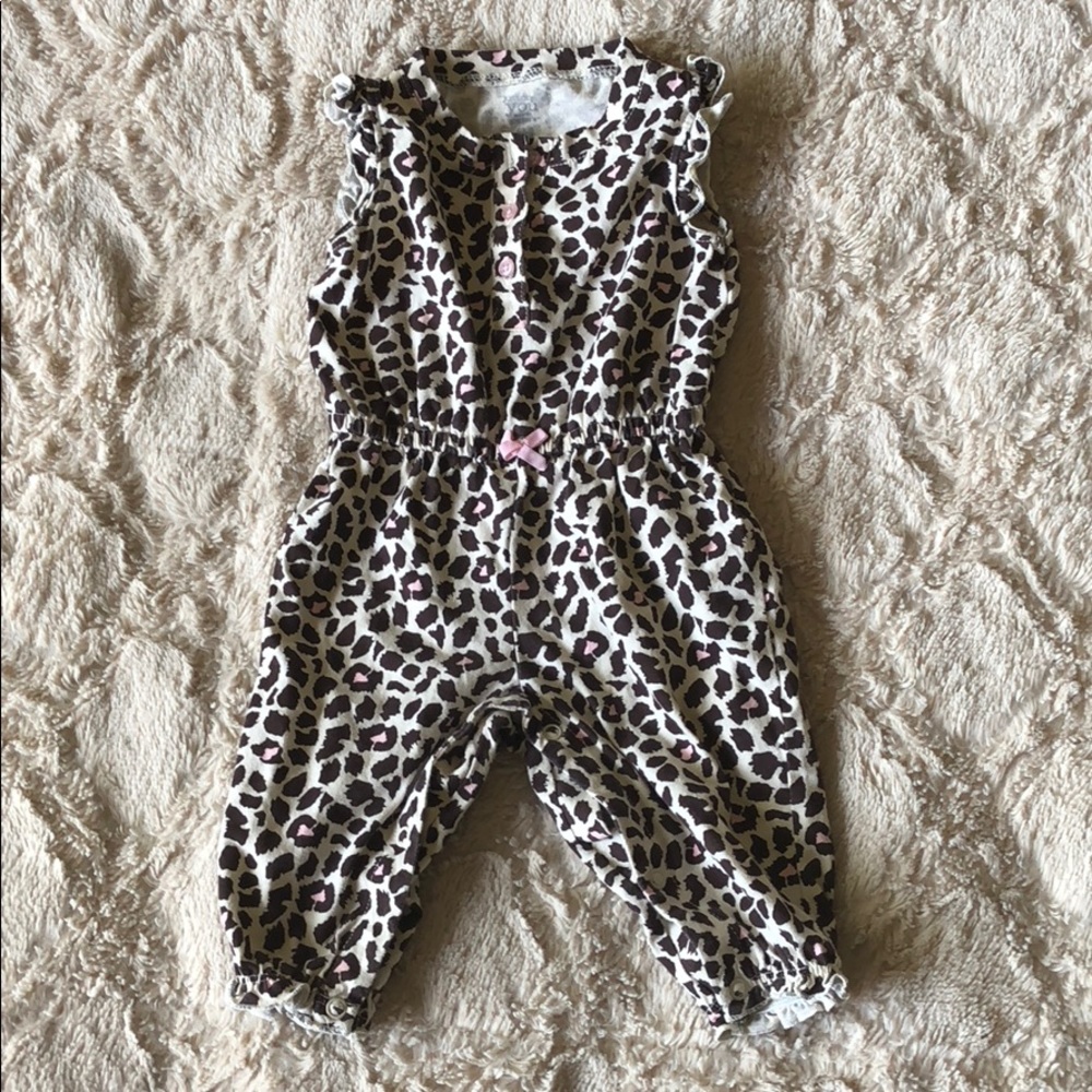 Cheetah print sleeveless romper